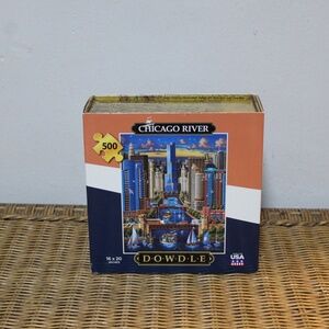 Dowdle Jigsaw Puzzle featuring a scene of the Chicago River.